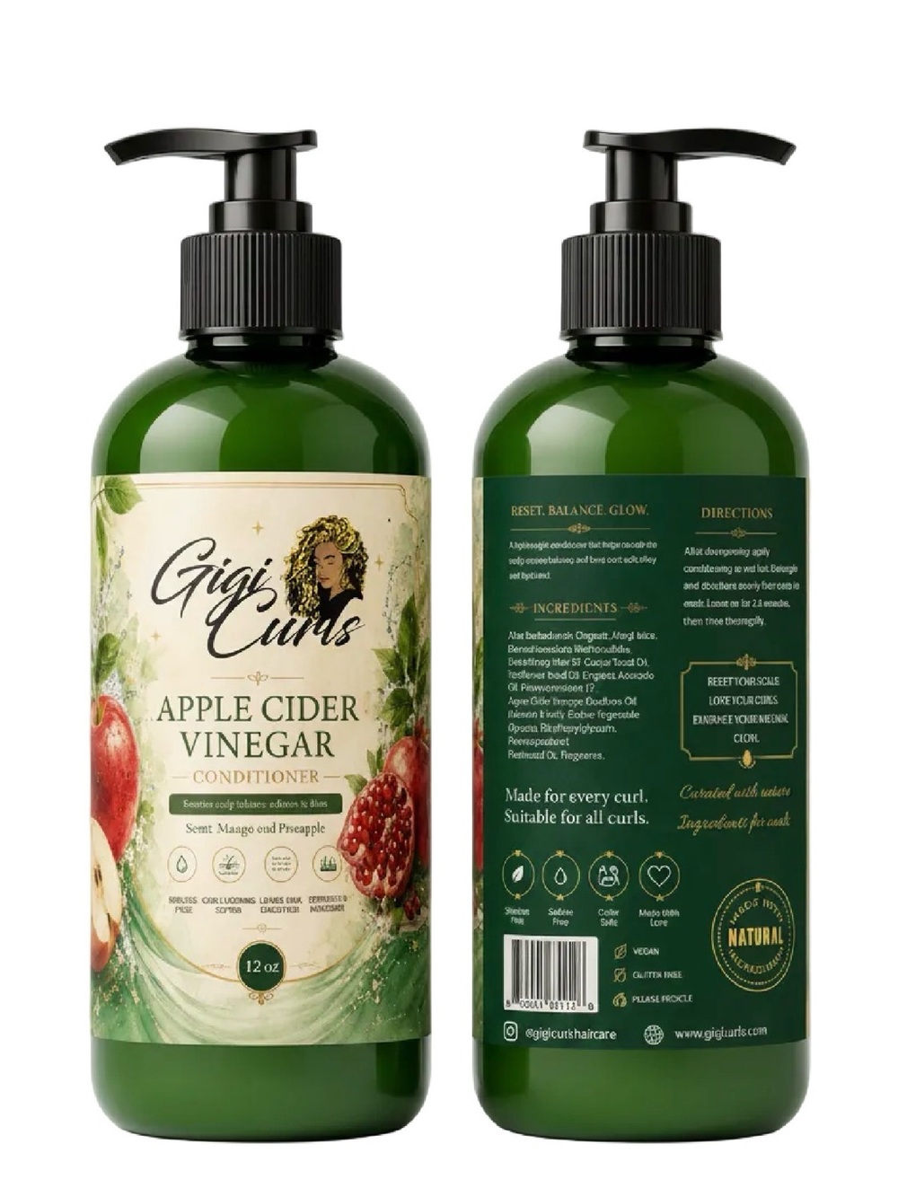 GIGI C Apple Cider Vinegar Conditioner - Green Bottle